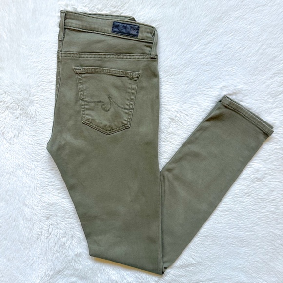AG Adriano Goldschmied The Legging Super Skinny Ankle Green Stretch Jeans - Picture 2 of 10